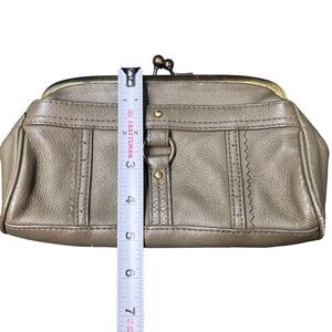 Banana Republic Women’s Olive Green Leather Texture Clutch Bag wallet